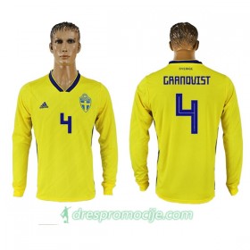 Švedska Dres Granqvist 4 Domaći Svjetsko prvenstvo 2018 Dugim Rukavima